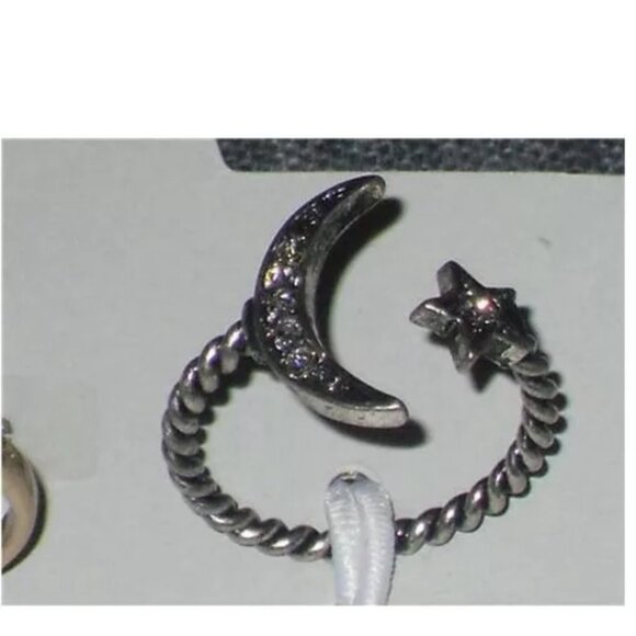 New Lot 6 PC Maurices Necklace Ring Moon Star Rhinestone X Size 7 Arrowhead Torq - Picture 4 of 12